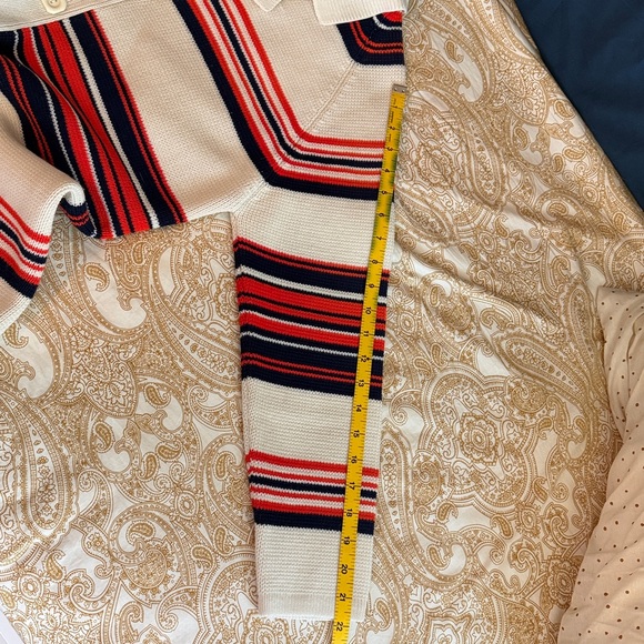 Vintage 60’s Striped Button-Up Women's Sweater - Picture 6 of 8